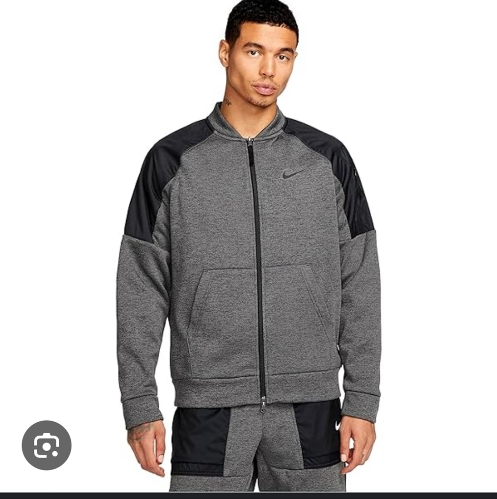 Nike Therma Fit Men's Gray and Black Jacket